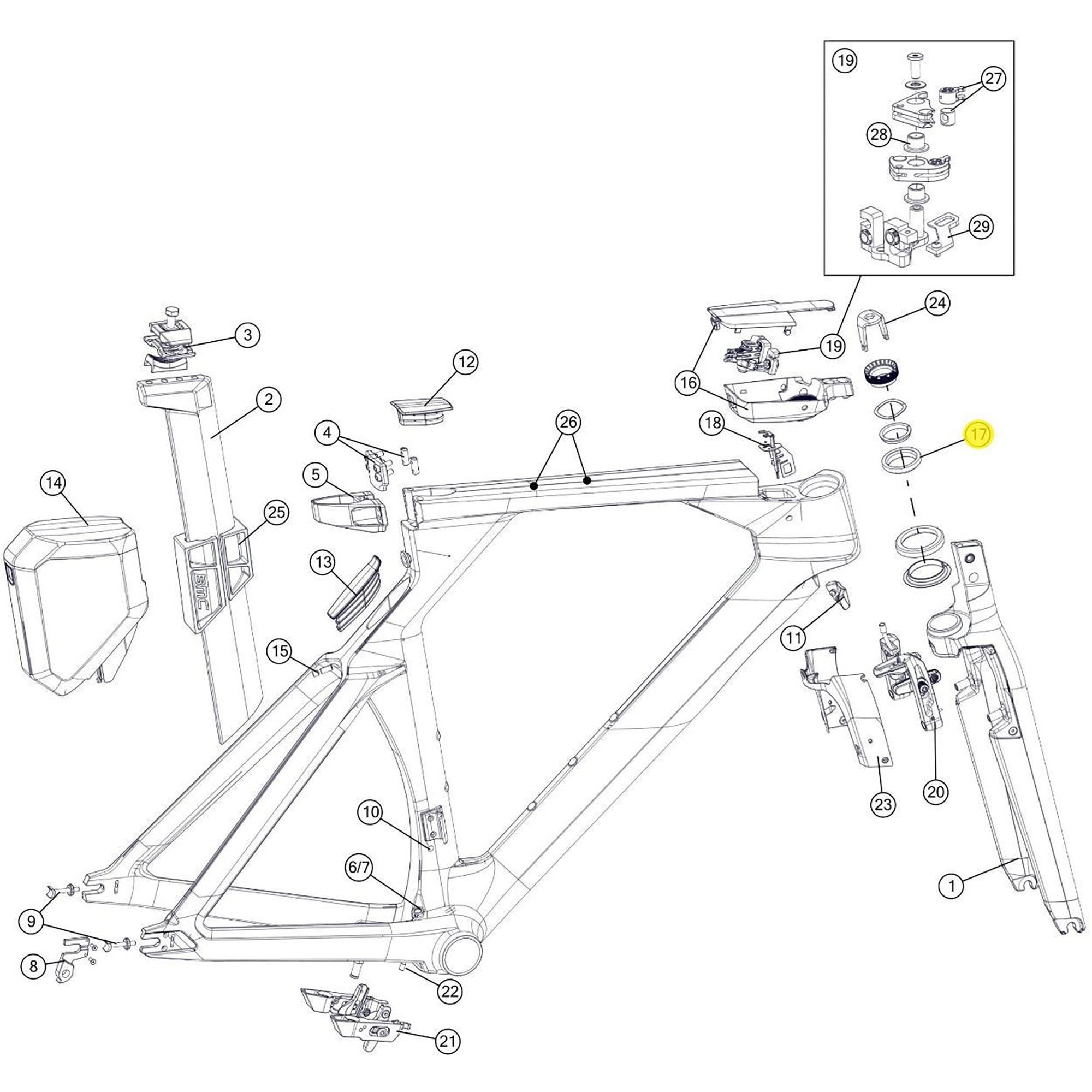 BMC Spare Tm01 Headset (1 Piece)