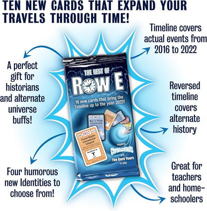 Looney Labs Chrononauts: The Rest of Row E Expansion - Brings The Timeline up to 2022!