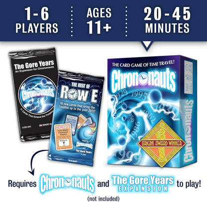 Looney Labs Chrononauts: The Rest of Row E Expansion - Brings The Timeline up to 2022!