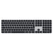 Apple Magic Keyboard met Touch ID en numeriek toetsenblok: Bluetooth, oplaadbaar. Werkt met andere Mac-computers met Apple silicon; Deens, Zwarte toetsen