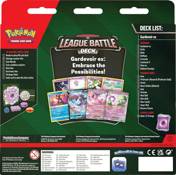 Pokémon TCG: Gardevoir ex League Battle Deck (1 Ready-to-Play 60-Card Deck Including Gardevoir ex and Mew ex