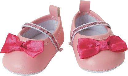 Heless 430 - Puppenzubehör im Design Prinzessin Lillifee, 3-teiliges Accessoire Set mit Ballerinas, Glitzerkrone und Zauberstab für Puppen und Kuscheltiere der Größe 35-45 cm