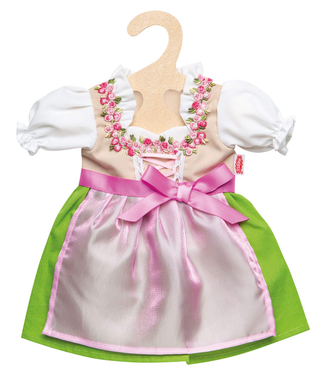 Heless 1113 - jurk voor poppen, dirndl Heidi, maat 28-35 cm