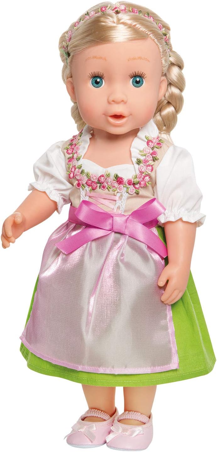 Heless 1113 - jurk voor poppen, dirndl Heidi, maat 28-35 cm