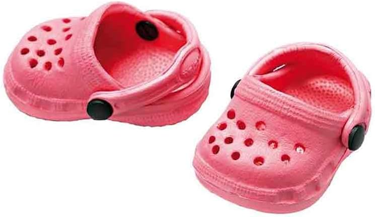 Heless 2010 - Schuhe für Puppen, kultige Clogs in Pink, Größe 28 - 33 cm