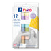 STAEDTLER ofenhärtende Modelliermasse FIMO soft in Pastell Farben, weich und geschmeidig, speziell für Einsteiger und Hobbykünstler, 12 Halbblöcke á 25g in sortierten Farben