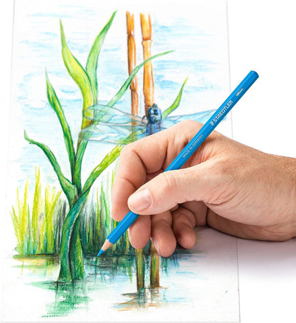STAEDTLER 14610C Design Journey Watercolour Pencils - Assorted Colours (Tin of 24