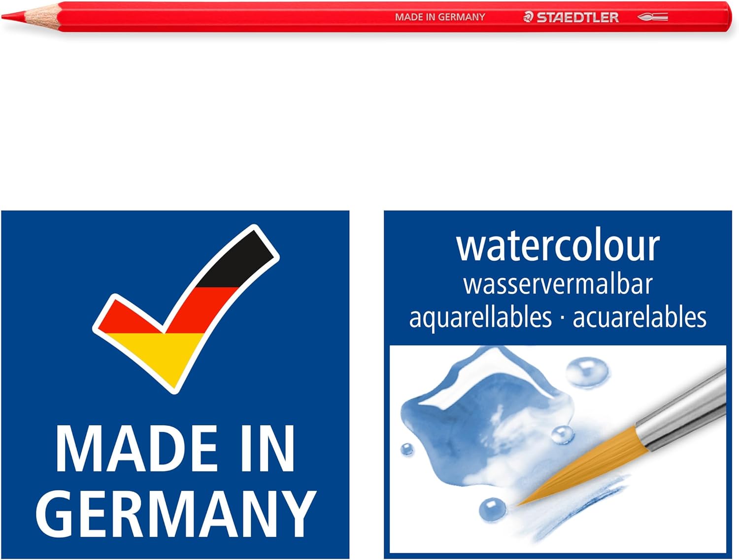 STAEDTLER 14610C Design Journey Watercolour Pencils - Assorted Colours (Tin of 24