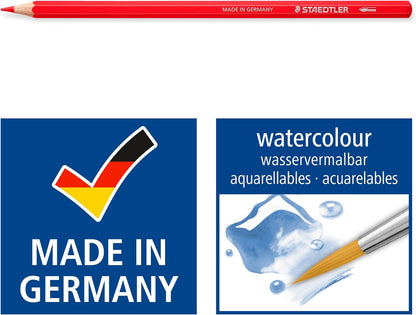 STAEDTLER 14610C Design Journey Watercolour Pencils - Assorted Colours (Tin of 24