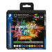 STAEDTLER 371 C12-3 Pigment Arts Brush Pen - Assorted Nature Colours (Pack of 12) Nature Pack of 12