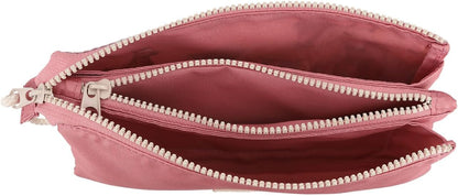 Depesche Miss Melody Flowers 12870 Fan Pencil Case with 3 Zip Compartments with Horse Motif and Dog Pendant