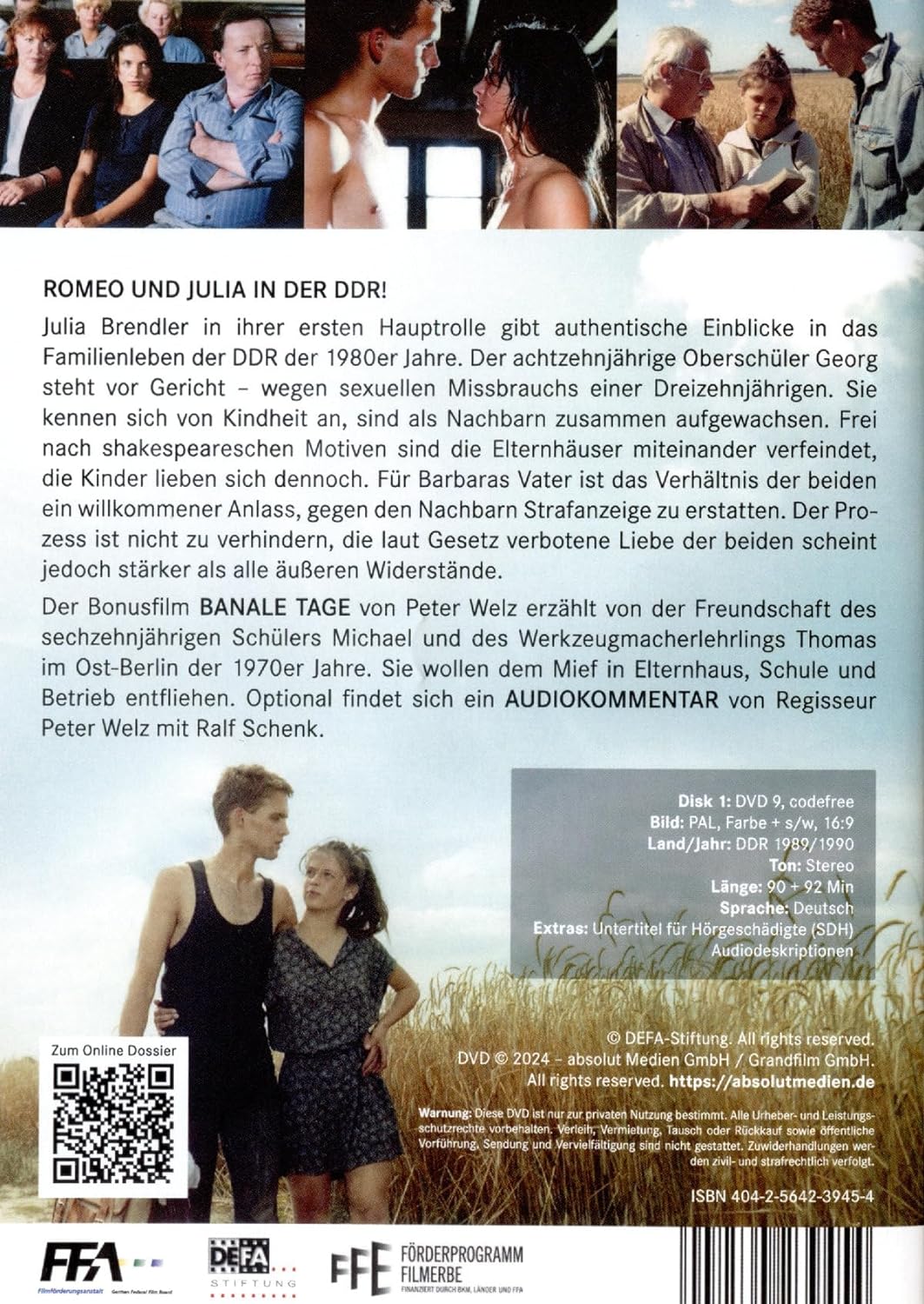 Verbotene Liebe (Inkl. Bonusfilm "Banale Tage" Von