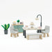 Le Toy Van - Wooden Daisylane Dining Room Dolls House Accessories Play Set For Dolls Houses, Dolls House Furniture Sets - Suitable For Ages 3+