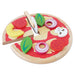 Le Toy Van - TV279 - Juguete Educativo Juego de Pizza para niños a Partir de 2 años, Fieltro Juego Pizza, Montessori, Fabricado en Madera, 13 Piezas, Incluye Cortador de Pizza, Juego ecológico