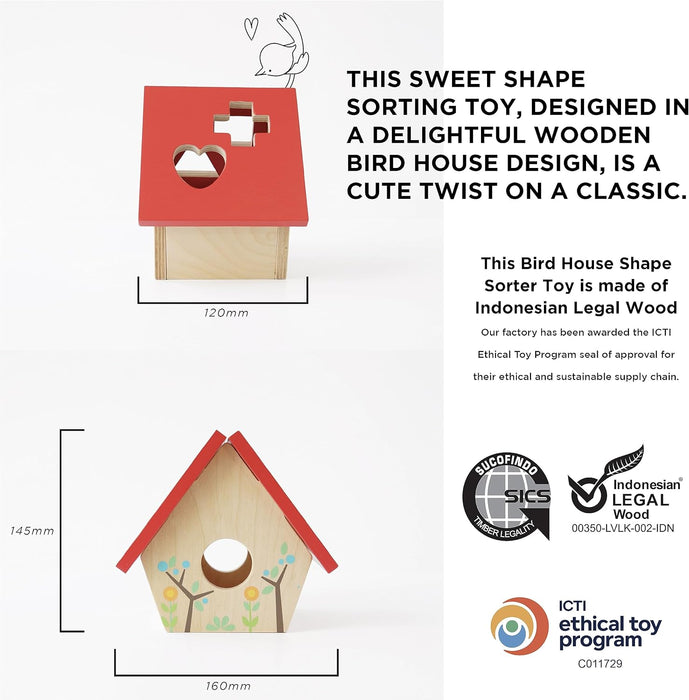 Le Toy Van PL085 My Little Bird House Sorter