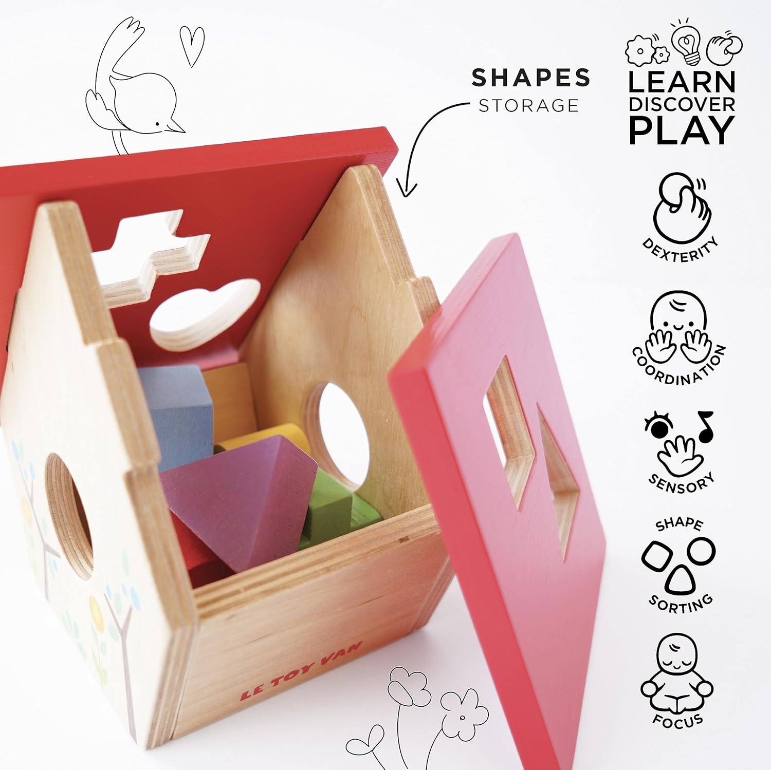 Le Toy Van PL085 My Little Bird House Sorter