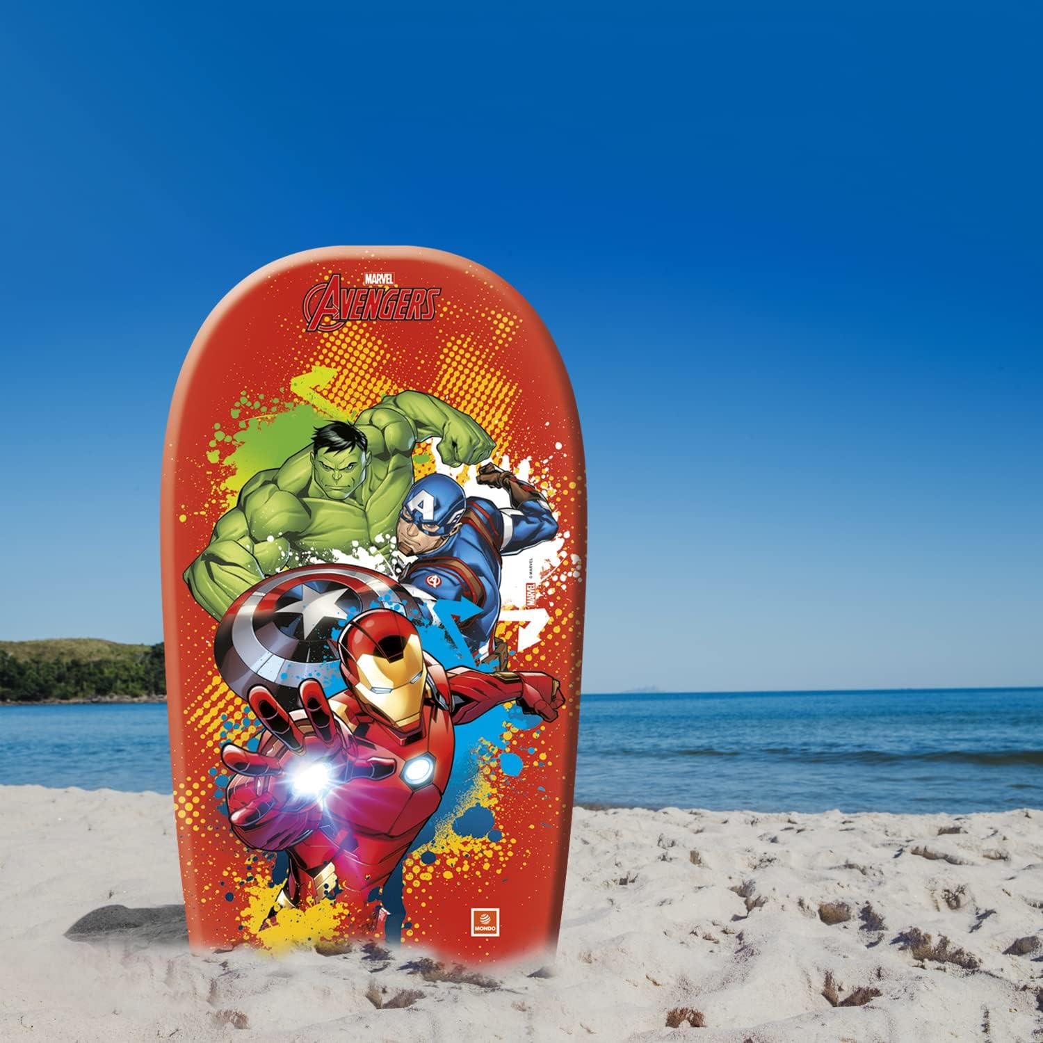 Mondo 11210 Toys- Avengers Body Board-Surfboard for Children, 84 cm-11210, Bluverde, 84 cm