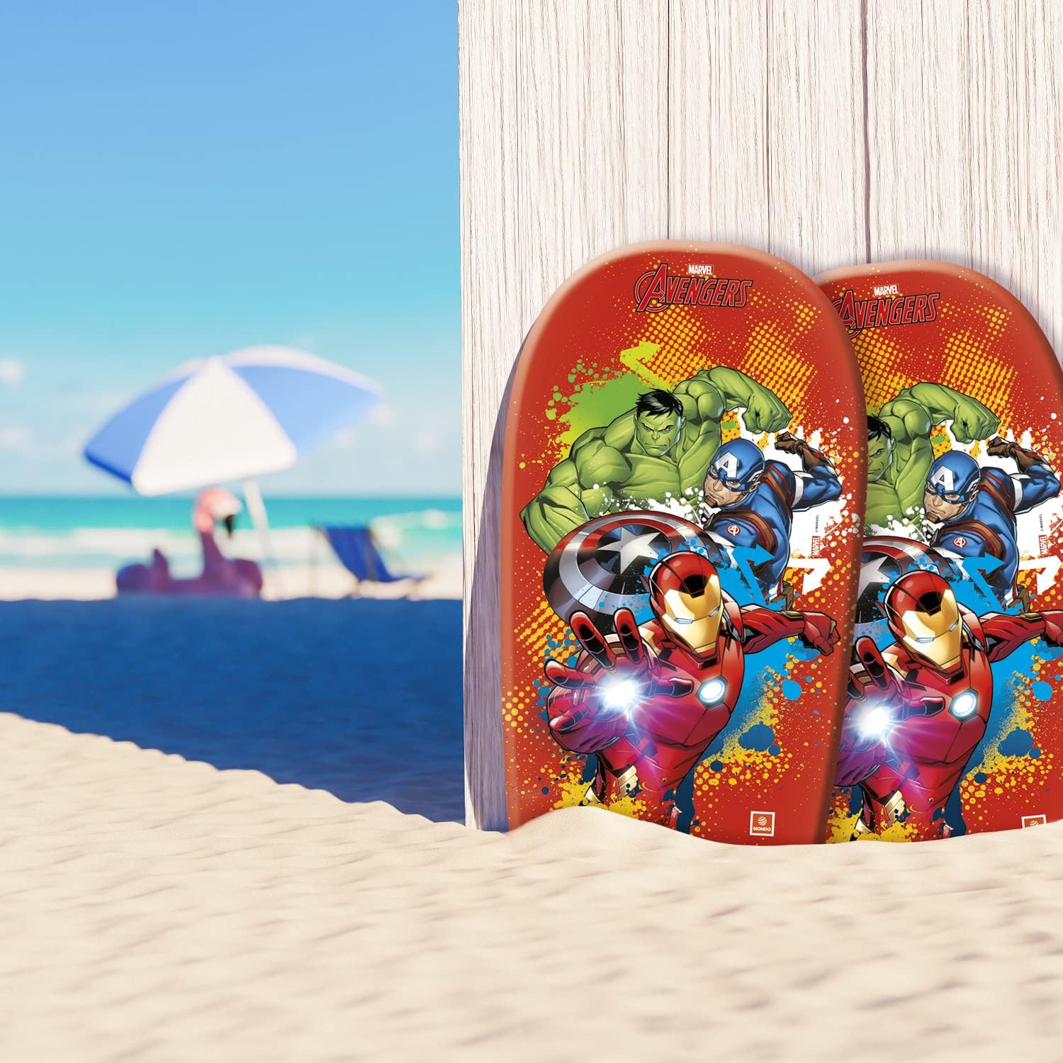 Mondo 11210 Toys- Avengers Body Board-Surfboard for Children, 84 cm-11210, Bluverde, 84 cm