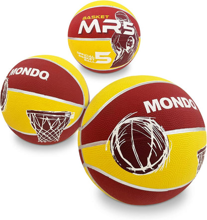 Mondo 13139 Toys DREAM TEAM for kids-soft surface-Size 5-color orange/yellow/blue/amaranth-13139 Basketball Sewing, various