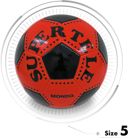 Mondo Toys - Voetbal, genaaid, Super Telele, officieel product, maat 5, 300 g, 3 verschillende kleuren, 13450