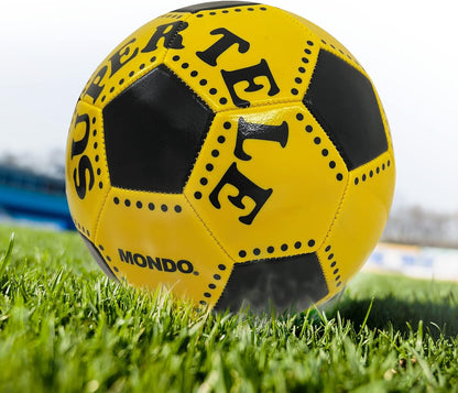 Mondo Toys - Voetbal, genaaid, Super Telele, officieel product, maat 5, 300 g, 3 verschillende kleuren, 13450