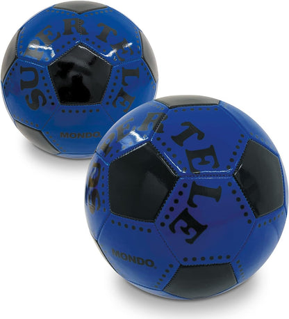 Mondo Toys - Voetbal, genaaid, Super Telele, officieel product, maat 5, 300 g, 3 verschillende kleuren, 13450