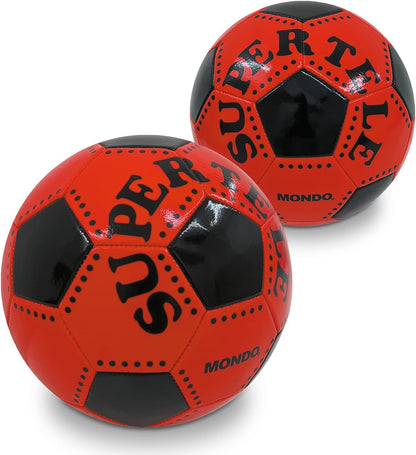 Mondo Toys - Voetbal, genaaid, Super Telele, officieel product, maat 5, 300 g, 3 verschillende kleuren, 13450