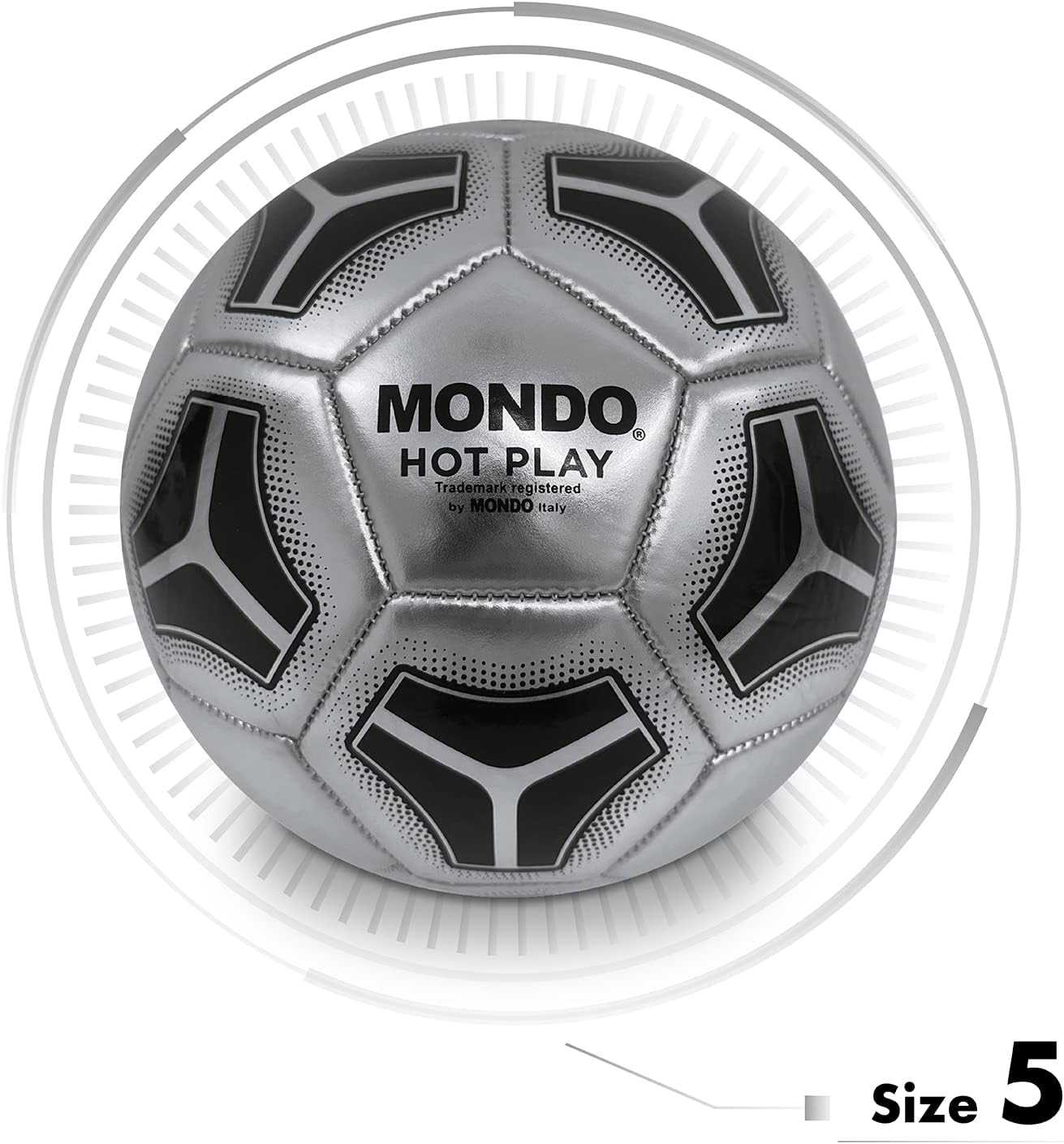 Mondo Toys - HOT PLAY Genähter Fußball - Offizielles Produkt - Größe 5 - 400 g - 13453