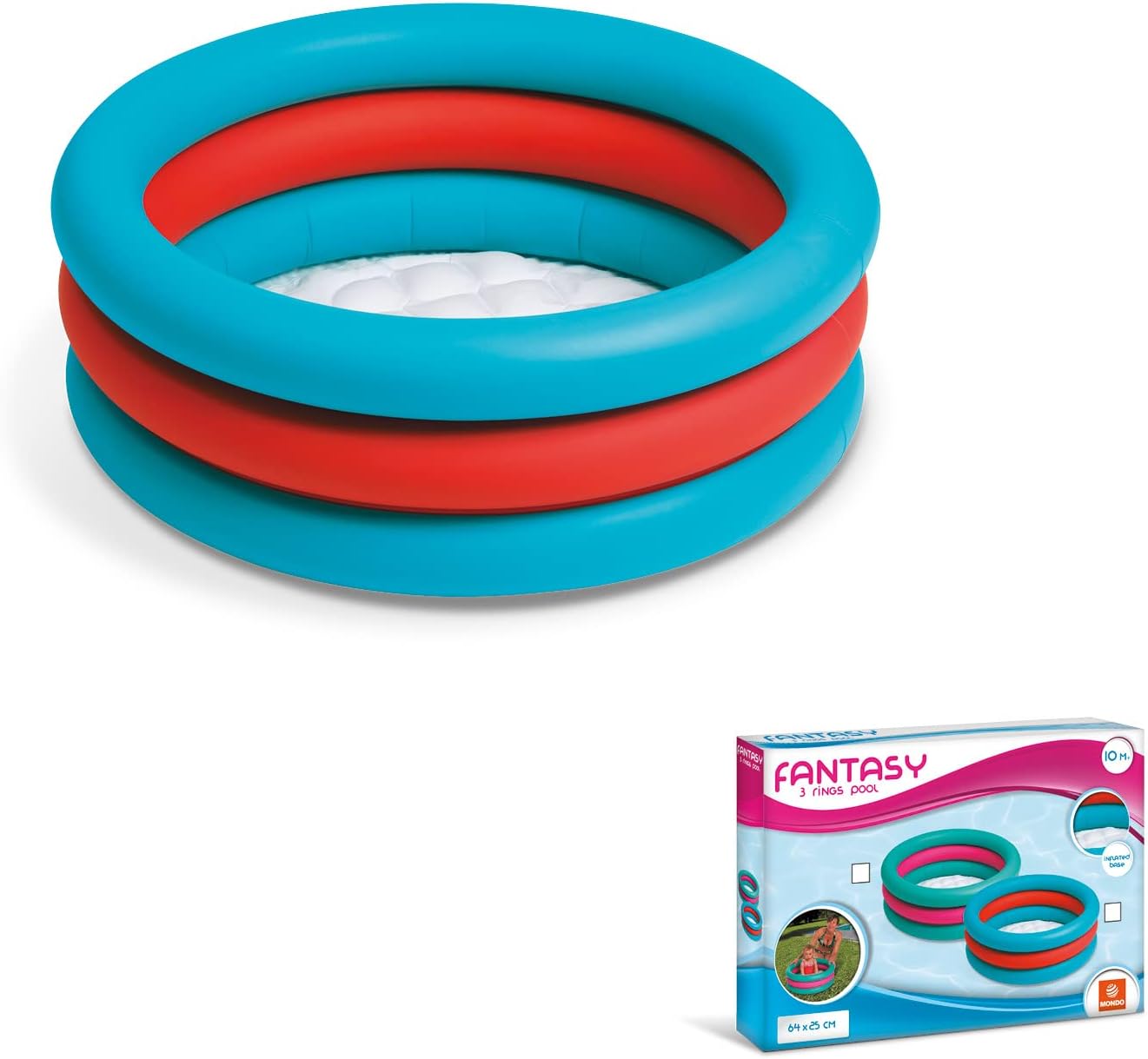 MONDO Toys - kinderbadje Fantasia 65 cm bodem zacht, meerkleurig (md-16713