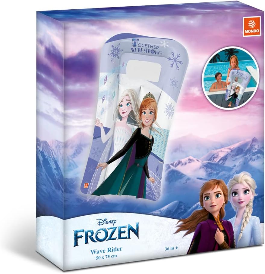 Mondo Toys - Disney FROZEN surfplank voor kinderen, opblaasbaar met patrijspoorten, surfboard-matras, opblaasbaar, zee - 16904