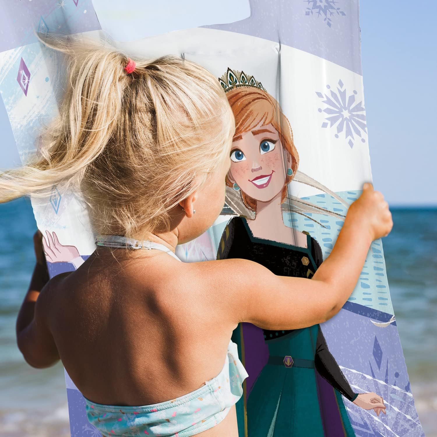 Mondo Toys - Disney FROZEN surfplank voor kinderen, opblaasbaar met patrijspoorten, surfboard-matras, opblaasbaar, zee - 16904