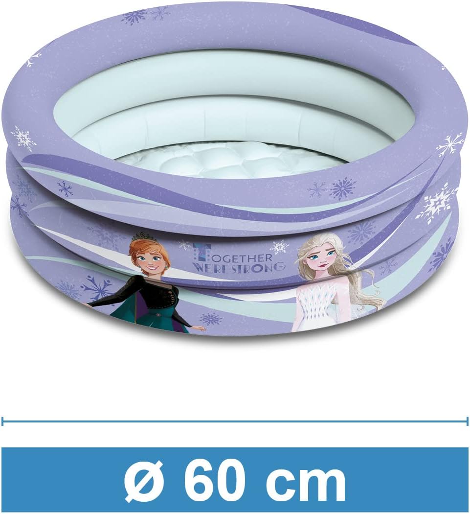 Mondo Toys - FROZEN | 3 Rings Pool INLATED BASE - Piscina Hinchable para bebé - diámetro 60 cm, Ideal para niño/niña +10 Meses - 16917