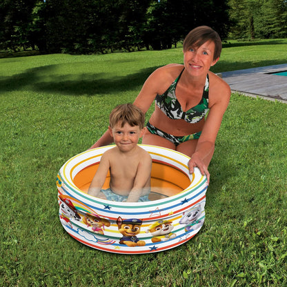 Mondo Toys - PAW PATROL | 3 Rings Pool - Inflatable Pool for Children 3 Rings - Diameter 60 cm - with Soft Bottom - 16918