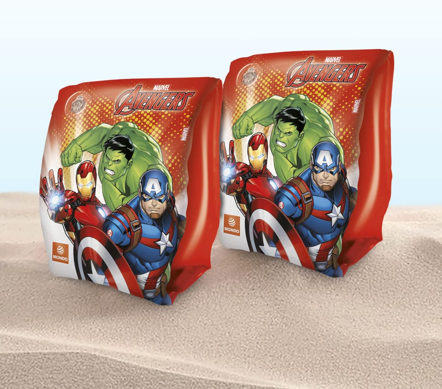 Mondo Toys - AVENGERS armbanden - armleuningen voor kinderen - pvc-materiaal - geschikt voor kinderen van 2 tot 6 jaar met een gewicht van 6-20 kg - 16932