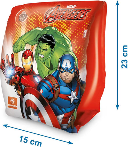 Mondo Toys - AVENGERS armbanden - armleuningen voor kinderen - pvc-materiaal - geschikt voor kinderen van 2 tot 6 jaar met een gewicht van 6-20 kg - 16932