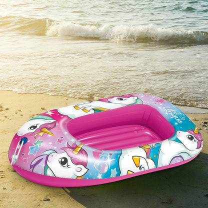 Mondo Toys 16938 Unicorn Boat opblaasbare opblaasbare boot, opblaasbare boot voor kinderen, maat 112 cm, hittebestendig pvc