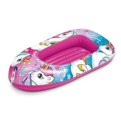 Mondo Toys 16938 Unicorn Boat opblaasbare opblaasbare boot, opblaasbare boot voor kinderen, maat 112 cm, hittebestendig pvc