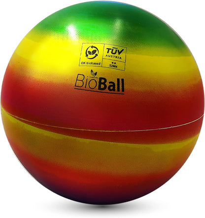 Mondo Regenbogen-Fußball, 9 Zoll Strandball, PVC-Ball, weiche Bälle für Innen- und Außenbereiche, Kinder, Spiel Pool (9 Zoll