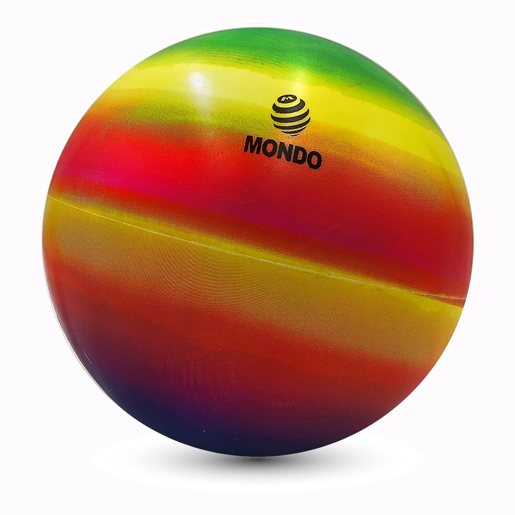 Mondo Regenbogen-Fußball, 9 Zoll Strandball, PVC-Ball, weiche Bälle für Innen- und Außenbereiche, Kinder, Spiel Pool (9 Zoll