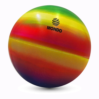 Mondo Regenbogen-Fußball, 9 Zoll Strandball, PVC-Ball, weiche Bälle für Innen- und Außenbereiche, Kinder, Spiel Pool (9 Zoll