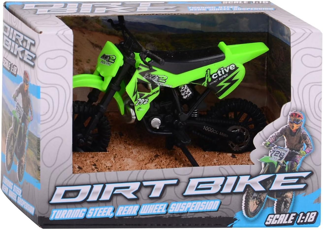 Dirtbike   12 cm in doos 3 assorti