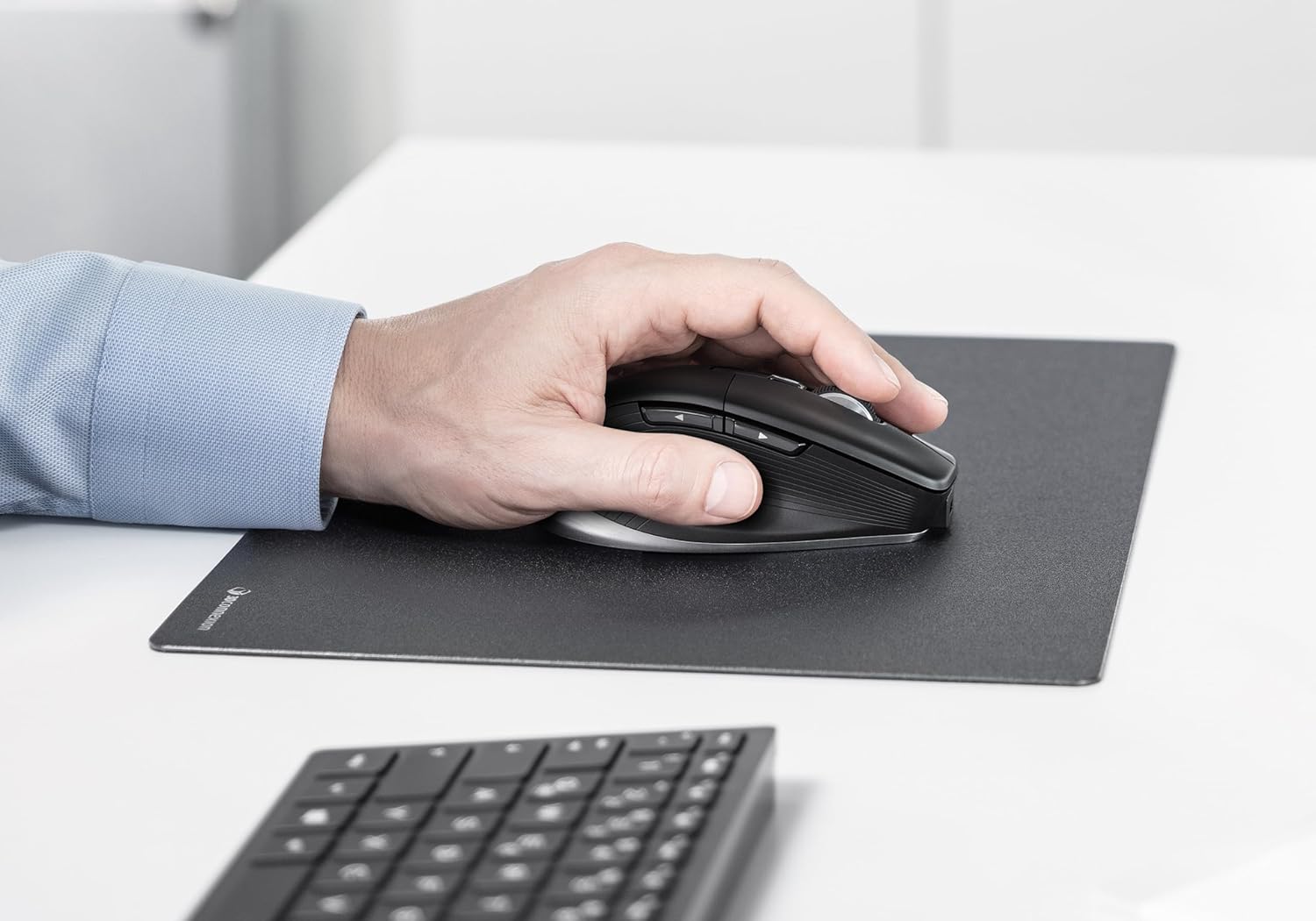 3Dconnexion Cadmouse Pro Wireless Left - Mouse - Ergonomic - Left-Handed - 7 Buttons - Wireless - Bluetooth, 2.4 Ghz, Us