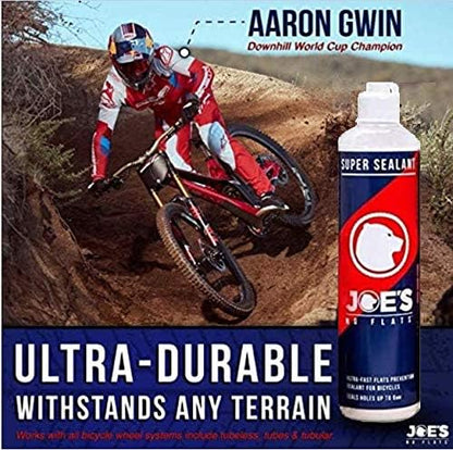 Joes B8 Bike Tyre Sealant Puncture Repair kit, Seals Holes up to 6mm Suitable for All Types of Bike Tyres, Ultra Fast Sealing,500ml Bottle 500 ml (Pack of 1) Multicoloured