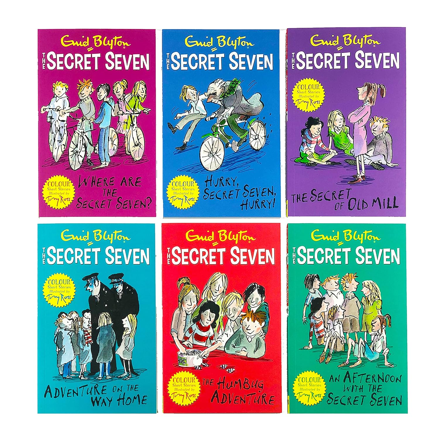 Enid Blyton The Secret Seven Short Story Collection 6 Books Box Set (Adventure on the Way Home, An Afternoon with the Secret Seven, Where are the Secret Seven?, The Secret of Old Mill and MORE!