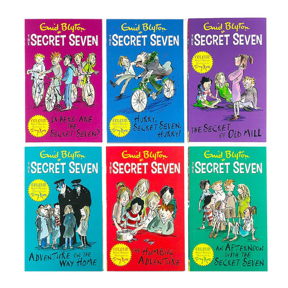 Enid Blyton The Secret Seven Short Story Collection 6 Books Box Set (Adventure on the Way Home, An Afternoon with the Secret Seven, Where are the Secret Seven?, The Secret of Old Mill and MORE!