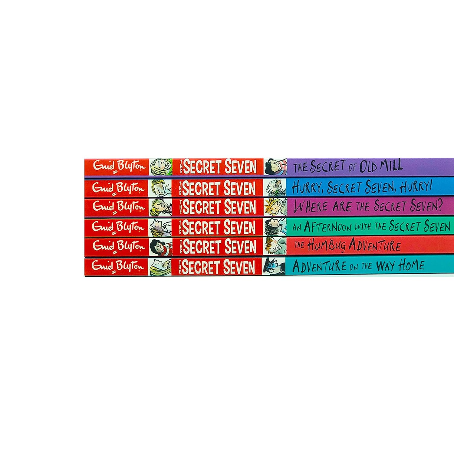 Enid Blyton The Secret Seven Short Story Collection 6 Books Box Set (Adventure on the Way Home, An Afternoon with the Secret Seven, Where are the Secret Seven?, The Secret of Old Mill and MORE!