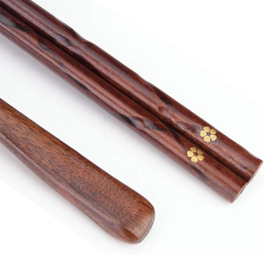 Wooden Chopsticks and Spoons Set,Portable Wooden Cutlery Sets Wooden Chopsticks and Spoons Travel Suit(5)