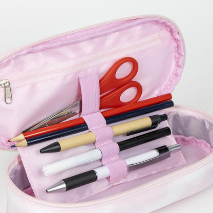 CERDÁ LIFE'S LITTLE MOMENTS Barbie Ovaal pennenetui – roze – 8,5 x 5 x 22,5 cm – ritssluiting – veelzijdig en duurzaam – origineel product, ontworpen in Spanje, Roze, Ovaal etui van Barbie