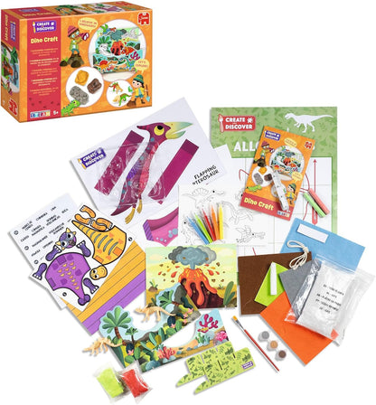 Jumbo 1110100287 Dino Craft Set for Children, Multi-Colour