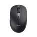 Trust Ozaa Mouse Wireless Bluetooth + 2.4GHz, Mouse senza Fili Silenzioso Compatto, 60% Plastica Riciclata, Mouse Bluetooth Ricaricabile Laptop PC Computer Windows Android Mac - Nero